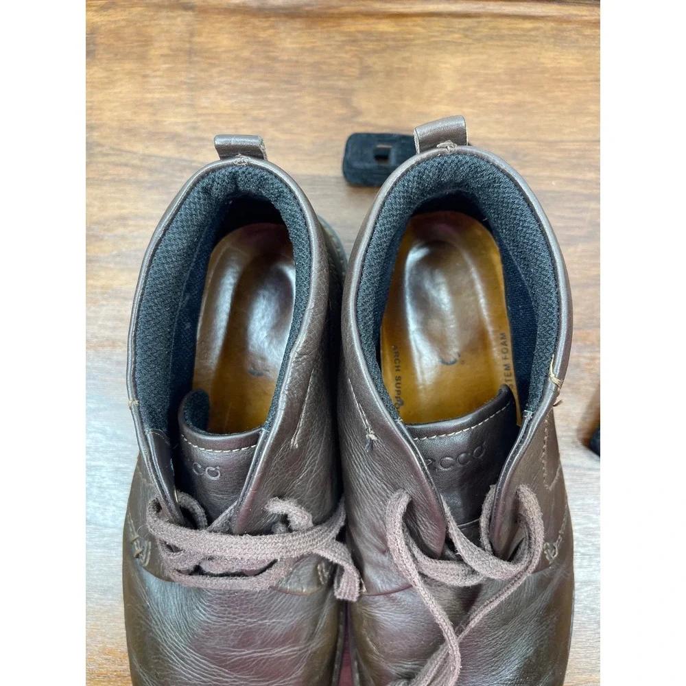 ECCO Turn Gore-Tex Men's Dark Brown Full Grain Leather Chukka Boots EU 43/US 10